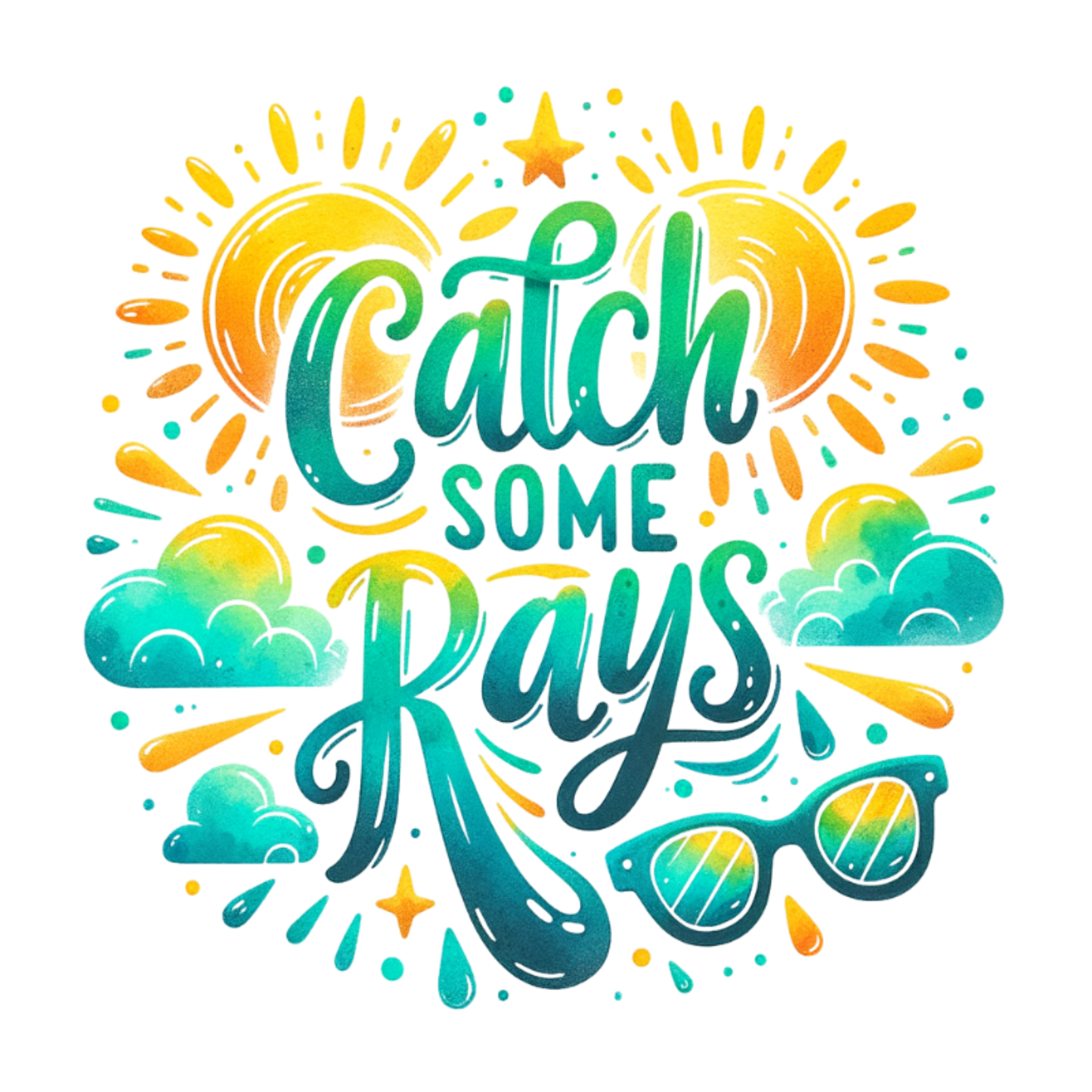 Women’s micro-rib tank top "CATCH SOME RAYS"