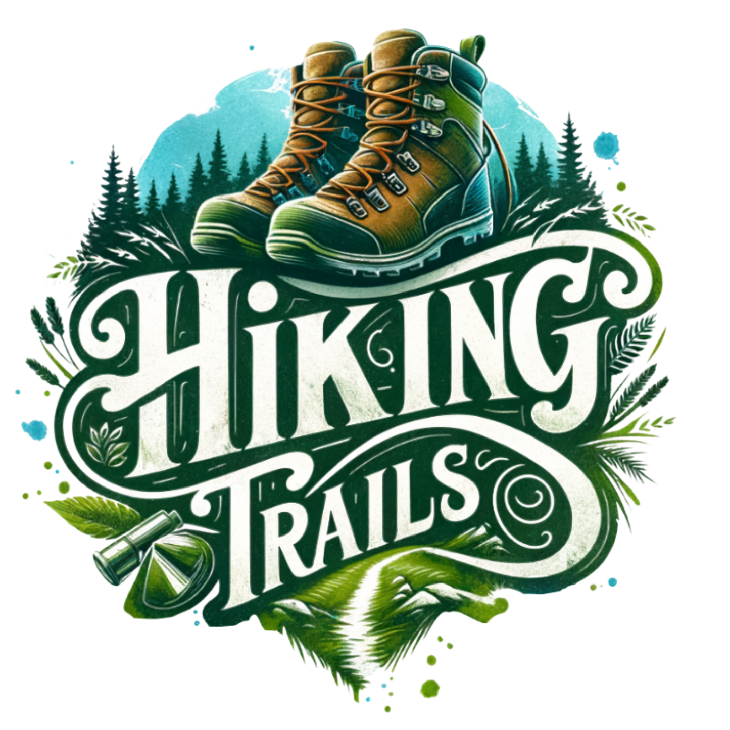 Women’s micro-rib tank top "Hiking Trails"
