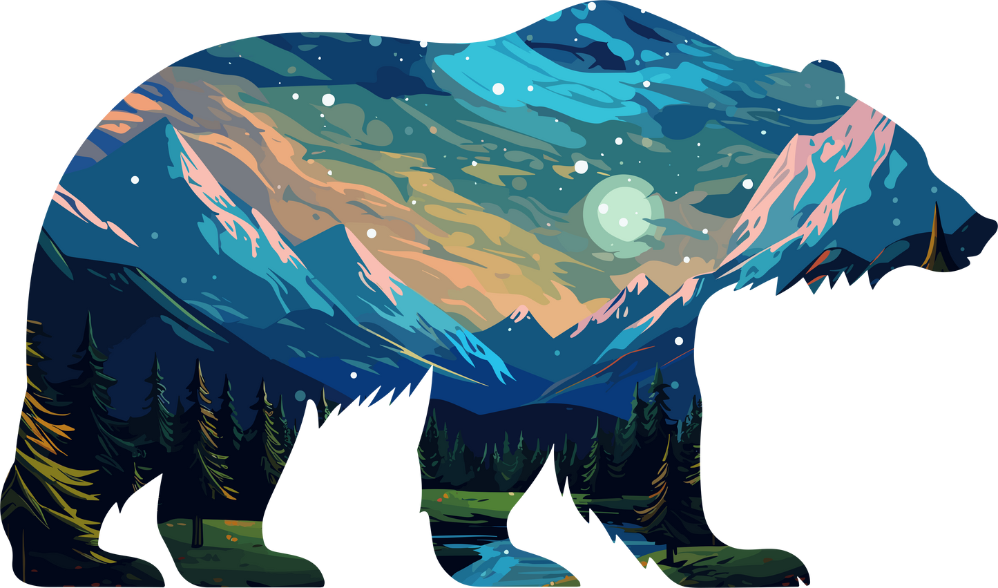 Bear Landscape #4.2 - Unisex t-shirt