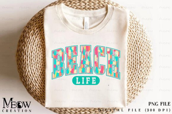 Unisex classic tee "BEACH" Varsity Letters Tropical