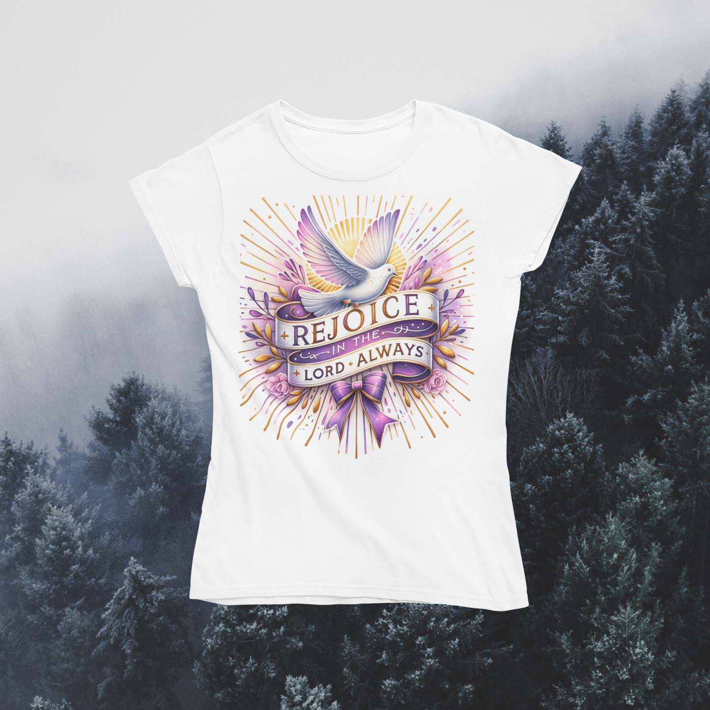 SoftStyle T-Shirt "Rejoice in the Lord Always" Gildan