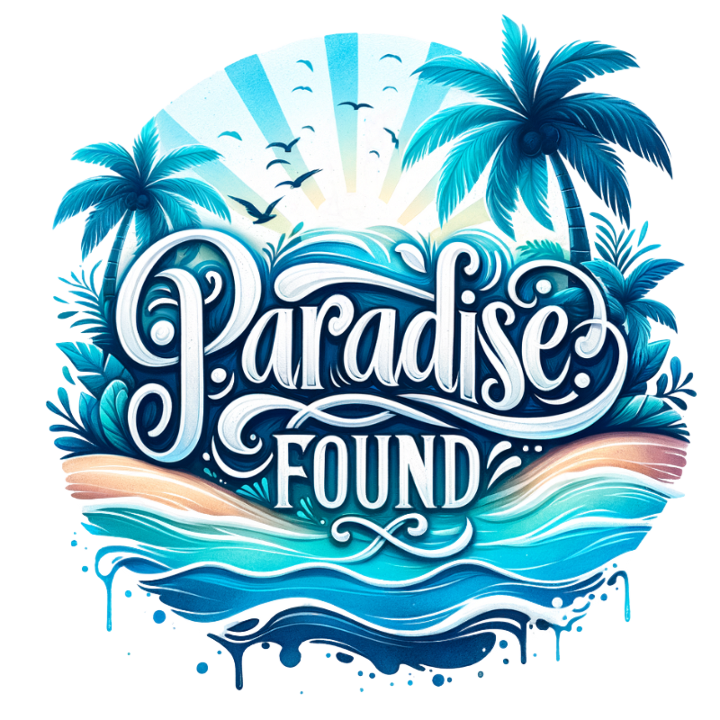 Unisex classic tee "PARADISE FOUND"