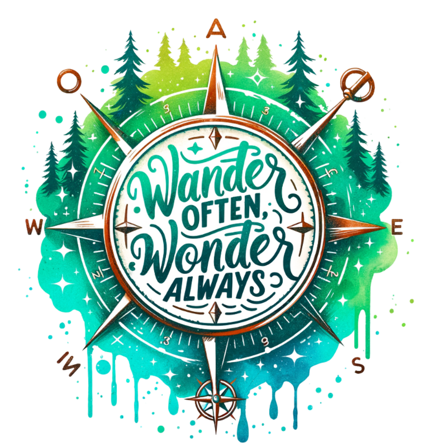 Enamel Mug "Wander Often, Wonder Always"