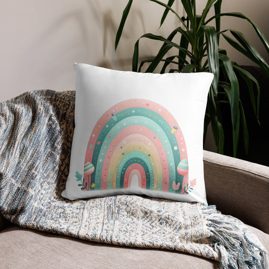 Basic Pillow "Mint Rainbows" #3