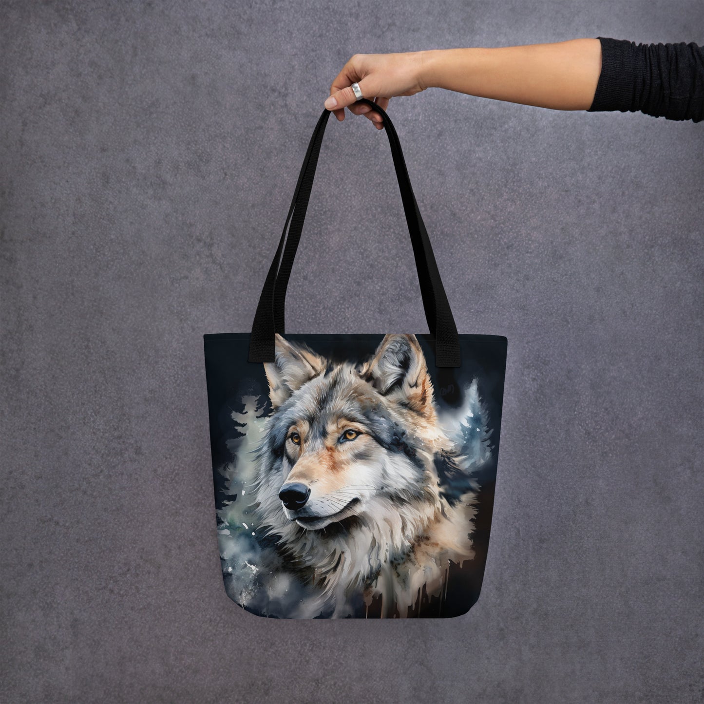 Tote bag Watercolor Wolf 03