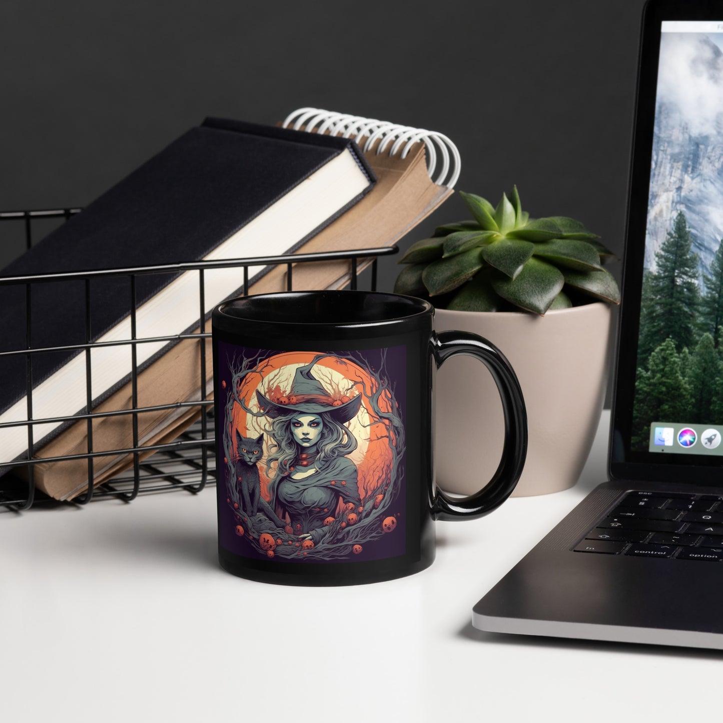 Sabrina the Witch - Black Glossy Mug
