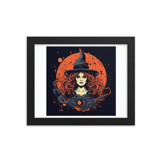 Halloween Red Witch #4 Framed poster
