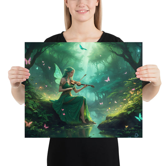 Poster "The Violin Fairy" Enhanced Matte Finish