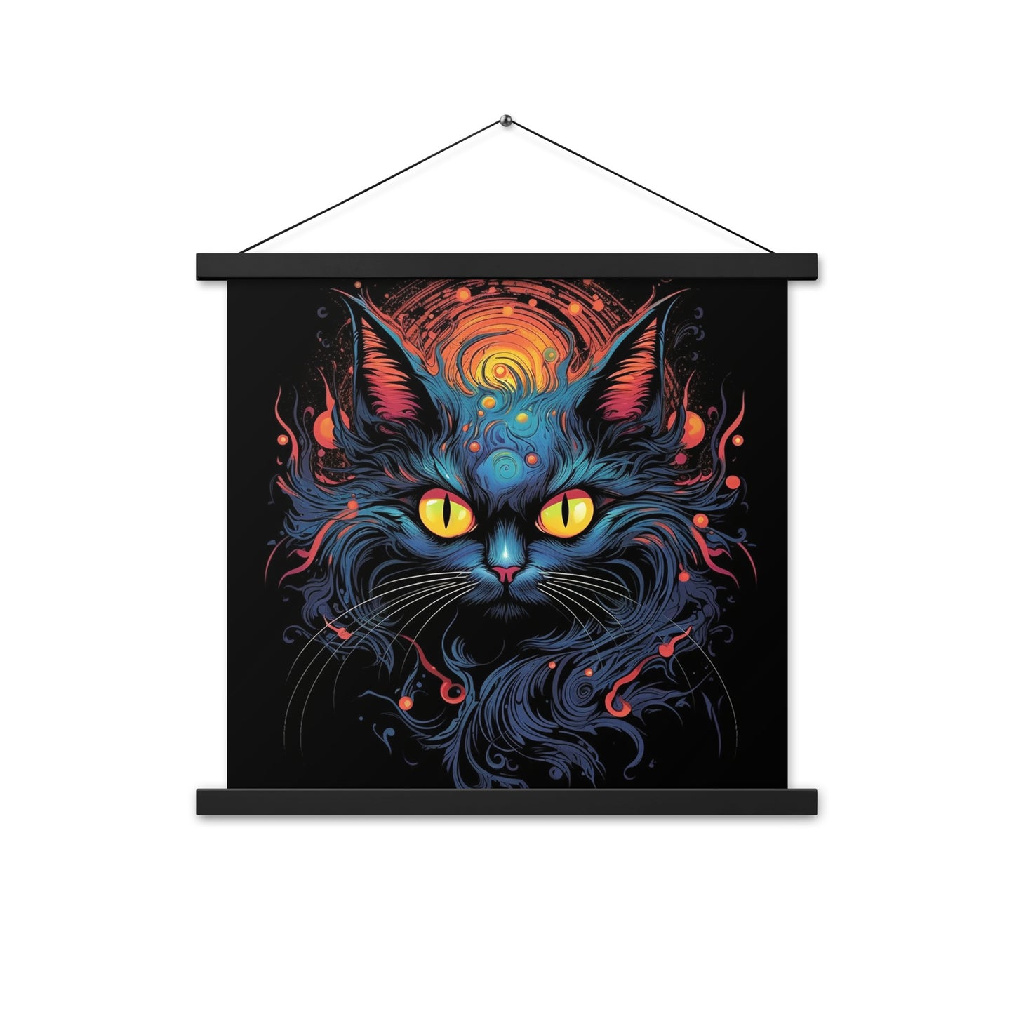 Black Cat Air - Poster with hangers