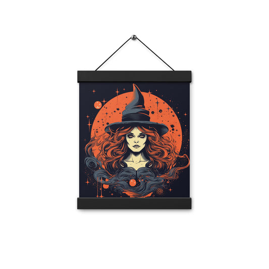 Halloween Witch Red #4 - Poster with hangers