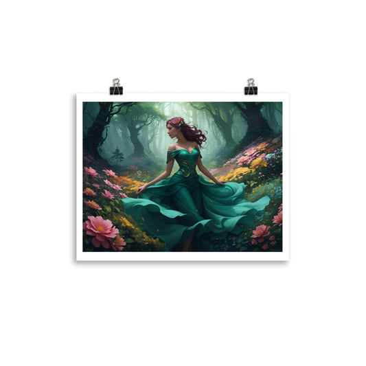 Premium Luster Poster Paper: "The Lady in Green"