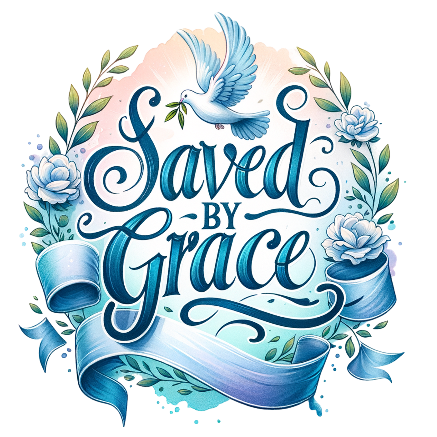 Women’s micro-rib tank top "Saved by Grace"