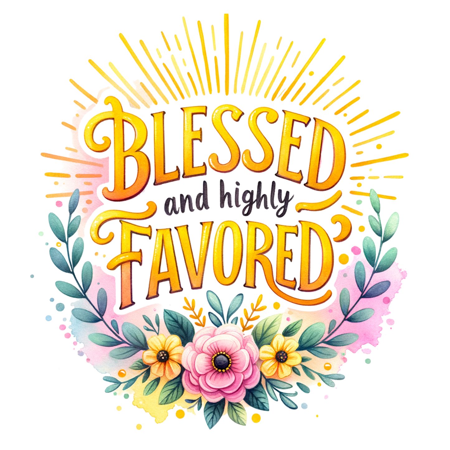 Short-Sleeve Unisex T-Shirt "Blessed and Highly Favored"
