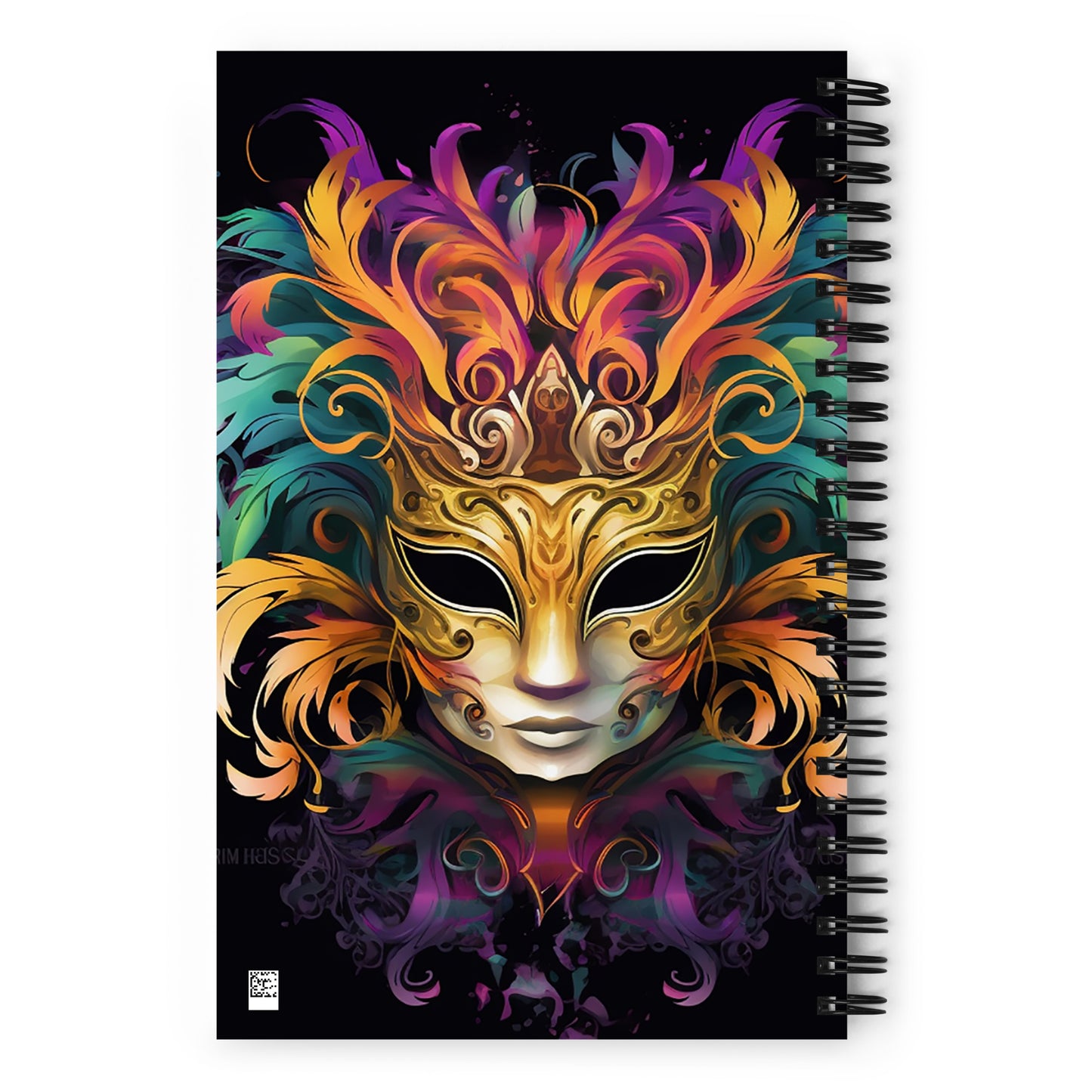 halloween Masqerade #3 - Spiral notebook