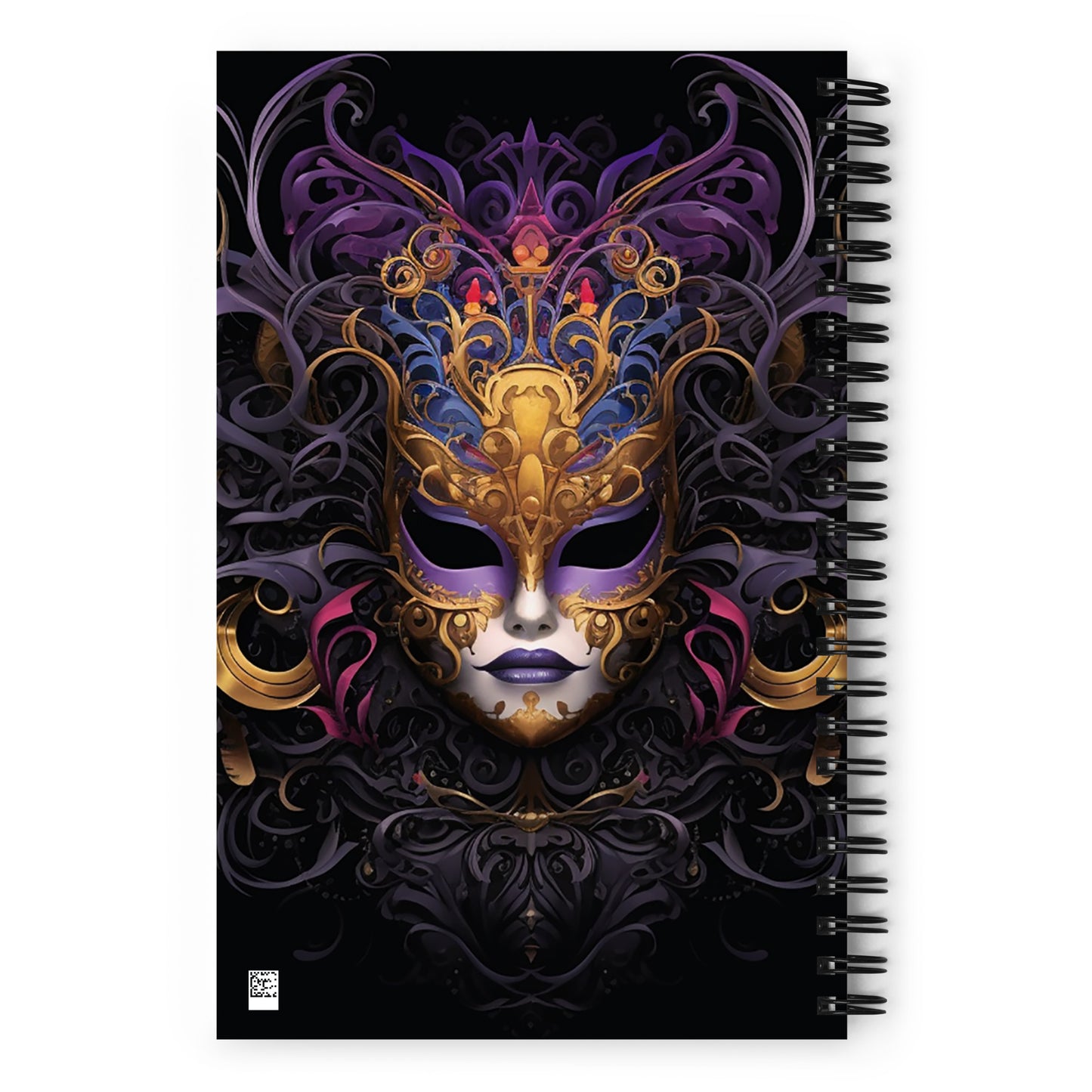Masqerade #4 - Spiral notebook