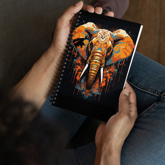 Asia Elephant - Spiral notebook