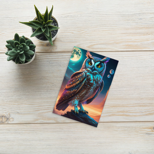 Long Earred Owl - Standard Postcard