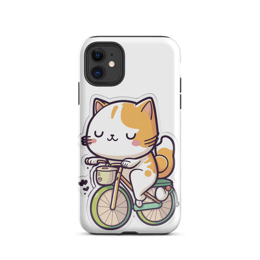 Tough Case for iPhone® "Everyday Cats" Riding