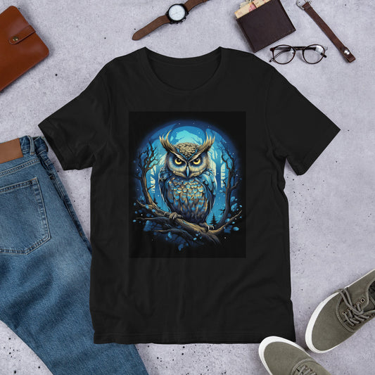 Owl "Midnight Blue" - Unisex t-shirt