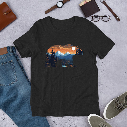 Bear Landscape 4.8 - Unisex t-shirt