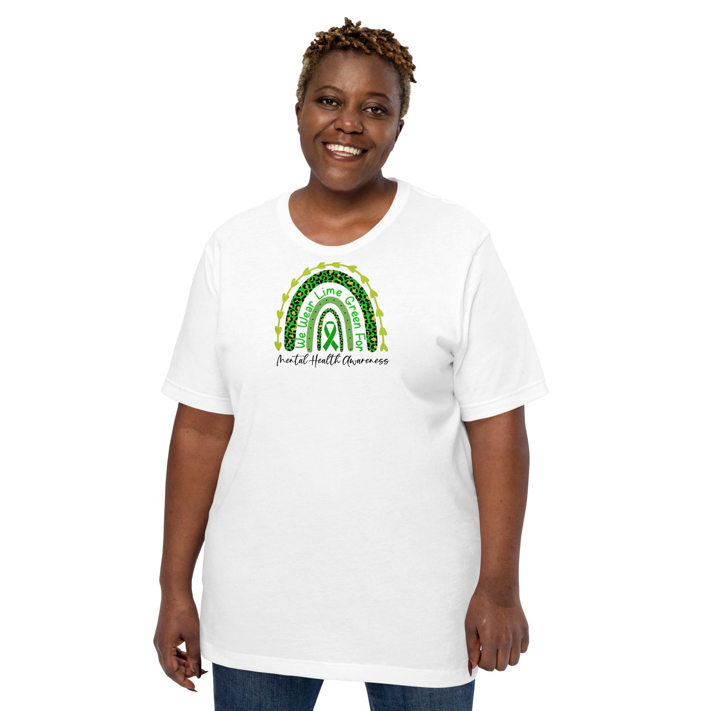 Unisex t-shirt "Rainbows & Hearts" Mental Health