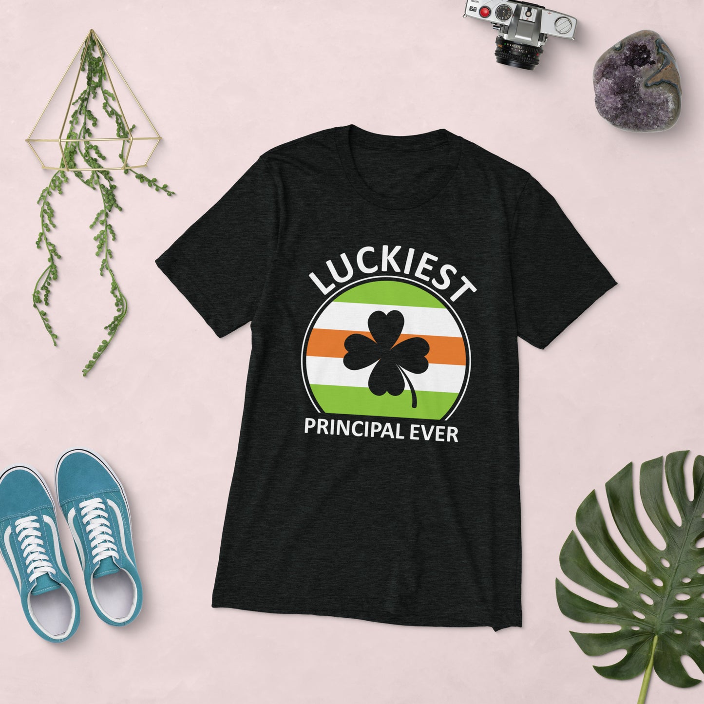 St. Patrick's, Luckiest Principal, Unisex Short Sleeve, T-shirt