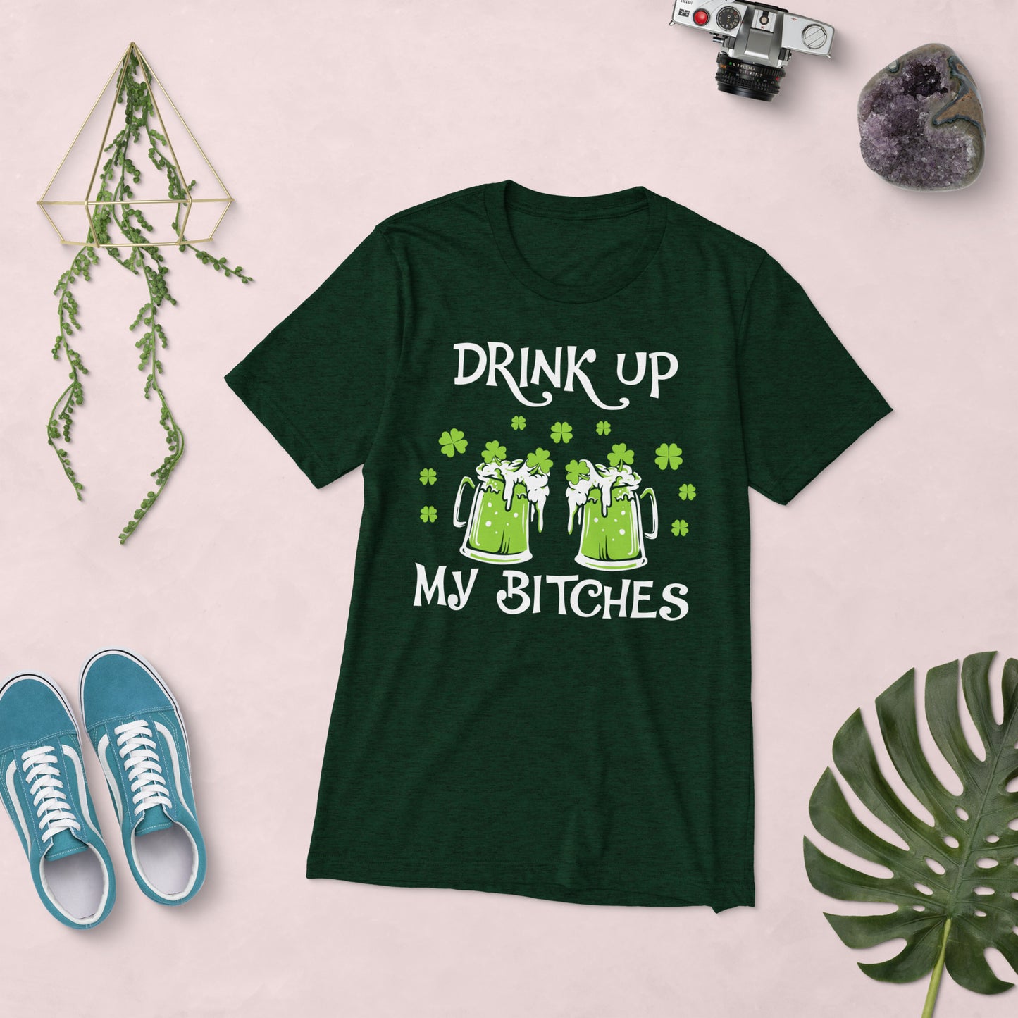 St. Patrick's, Drink Up, Unisex Short Sleeve, T-shirt