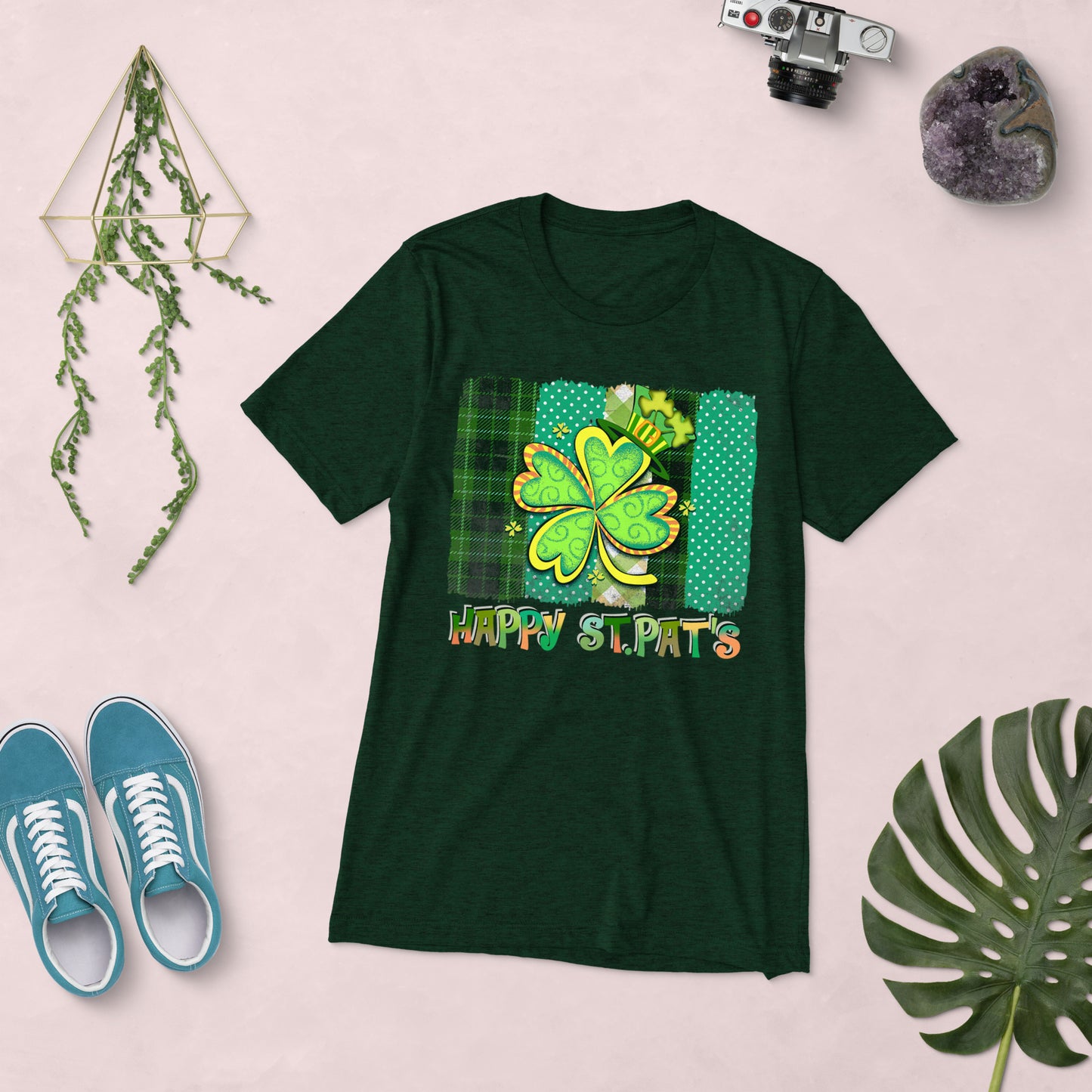 St. Patrick's, Happy St. Pat's, Unisex Short Sleeve, T-shirt