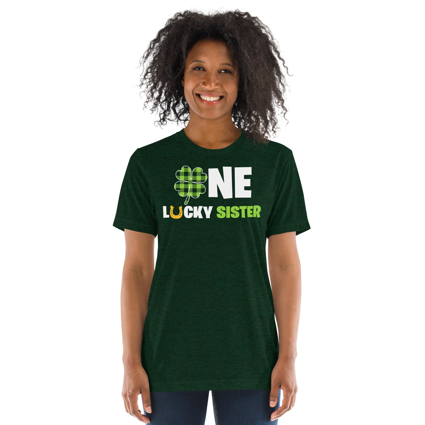 St. Patrick's, One Lucky Sister, Unisex Short Sleeve, T-shirt