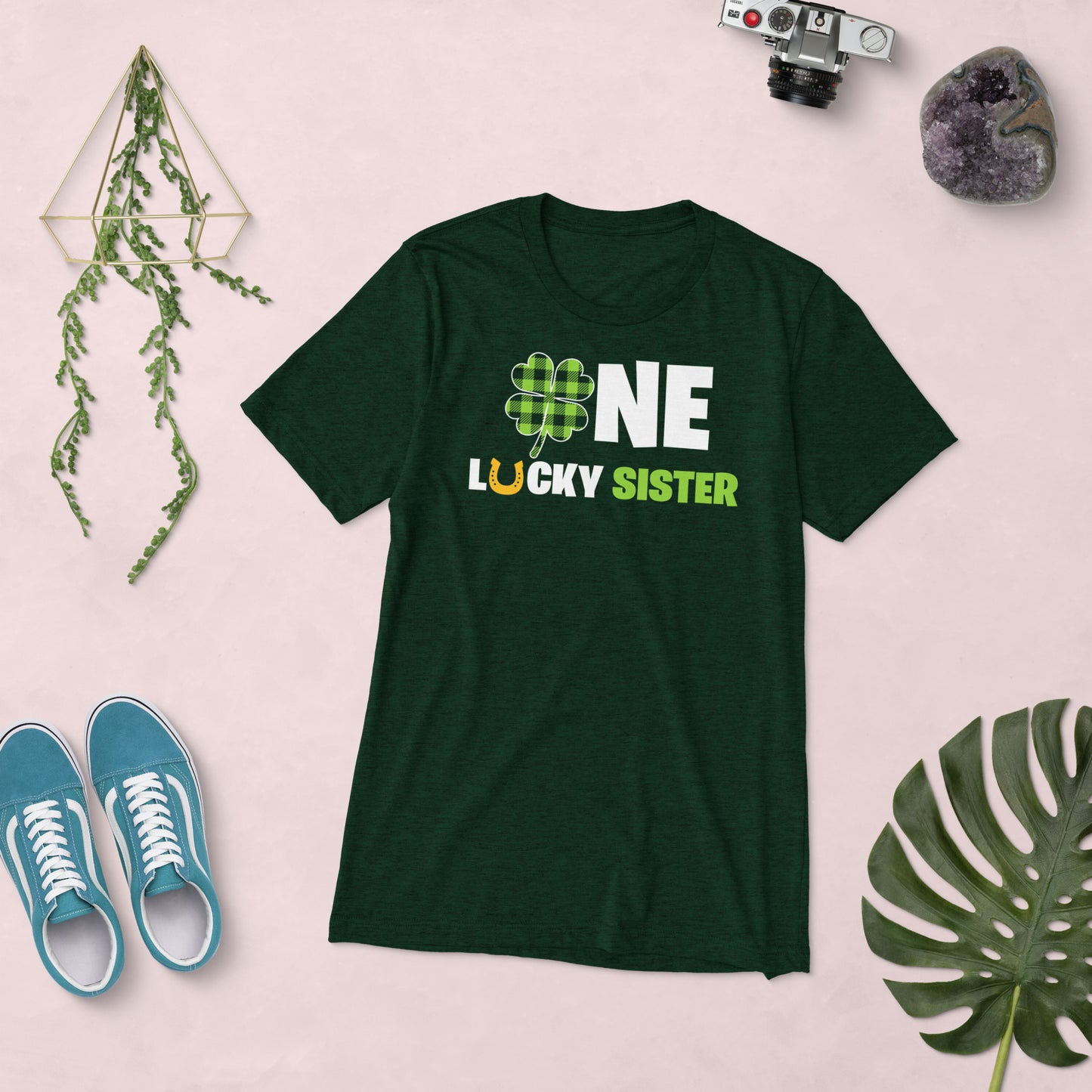St. Patrick's, One Lucky Sister, Unisex Short Sleeve, T-shirt