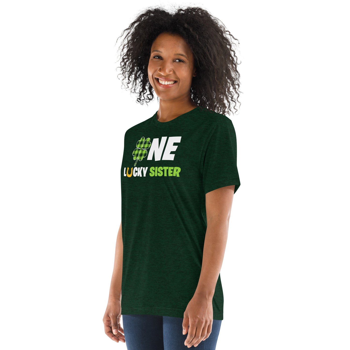 St. Patrick's, One Lucky Sister, Unisex Short Sleeve, T-shirt