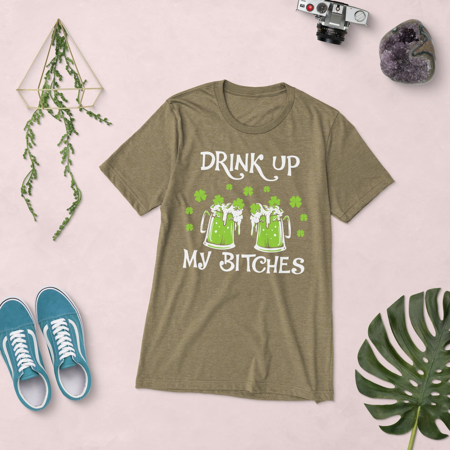 St. Patrick's, Drink Up, Unisex Short Sleeve, T-shirt