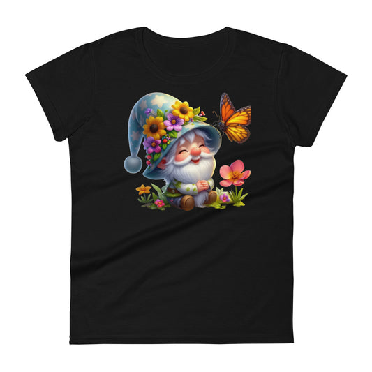 Women's Short Sleeve T-Shirt "Garden Gnomes" Daisy 3