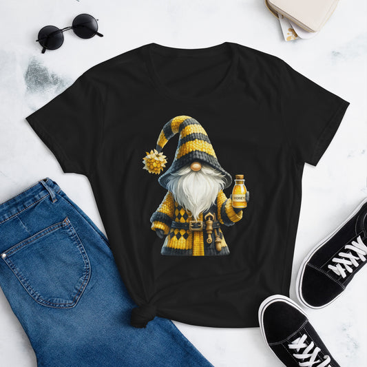Women's Short Sleeve T-Shirt Bee & Honey Gnomes #02