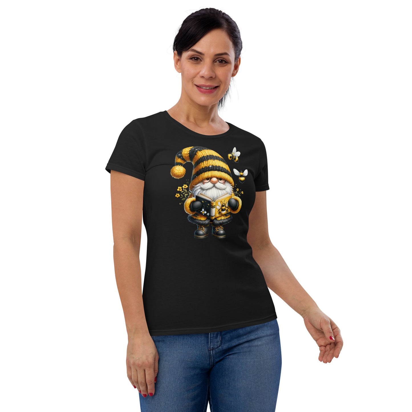 Women's Short Sleeve T-Shirt "Bee & Honey" Gnomes #3