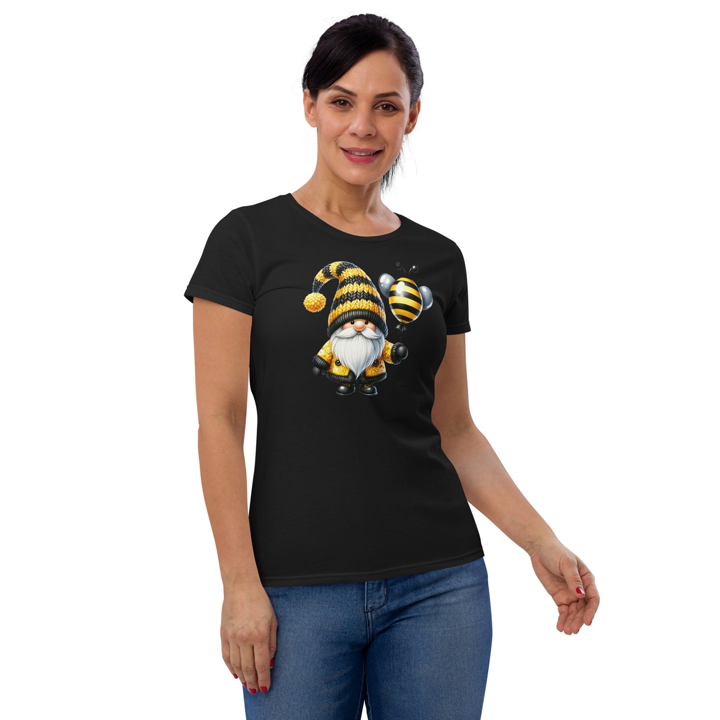 Women's Short Sleeve T-Shirt "Bee & Honey" Gnomes #5