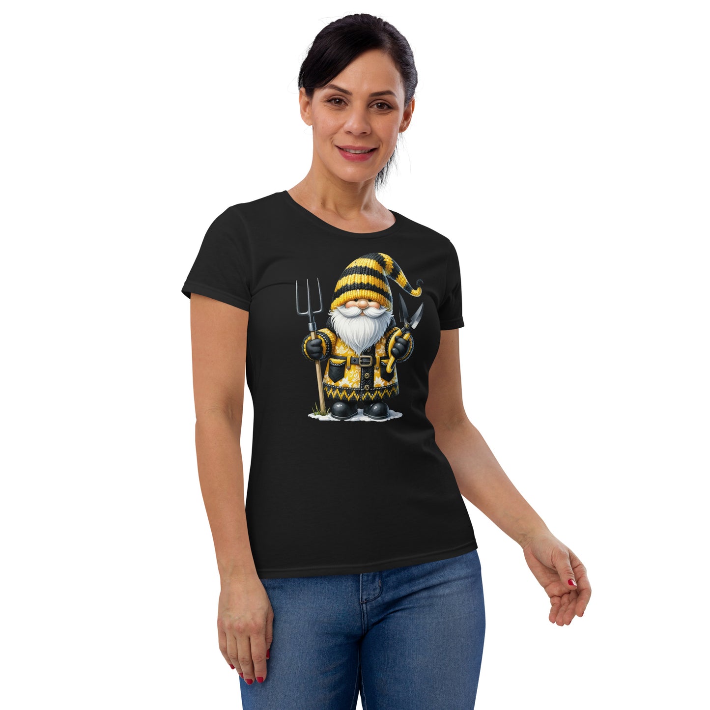 Women's Short Sleeve T-Shirt "Bee & Honey" Gnomes #6
