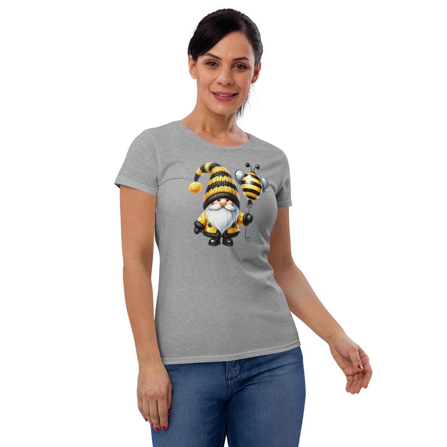 Women's Short Sleeve T-Shirt "Bee & Honey" Gnomes #5