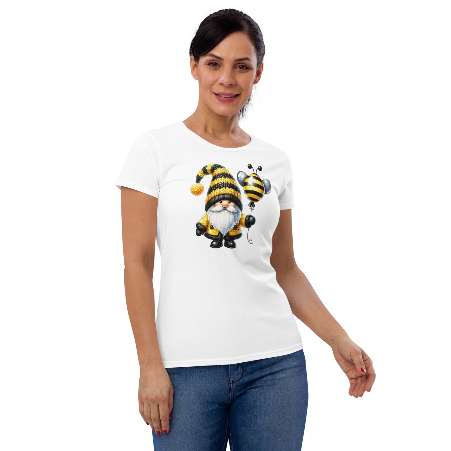 Women's Short Sleeve T-Shirt "Bee & Honey" Gnomes #5