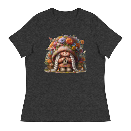 Women's Relaxed T-Shirt "Spring Girl Gnomes" 09