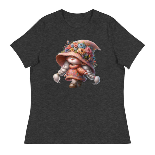 Women's Relaxed T-Shirt "Spring Girl Gnomes" #10