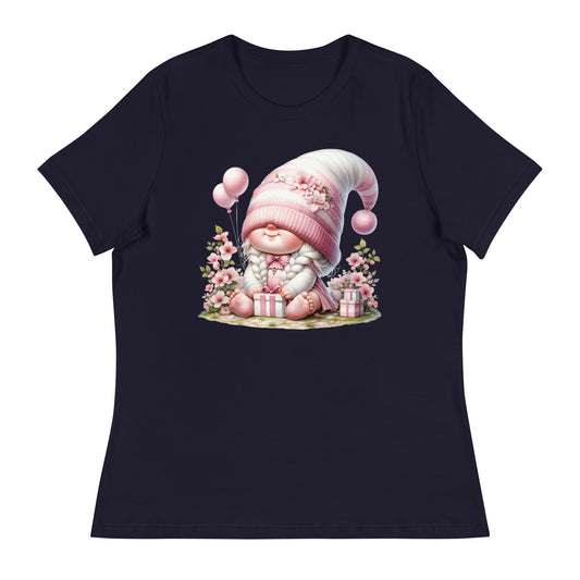 Women's Relaxed T-Shirt "Cherry Blossom Gnomes" #5