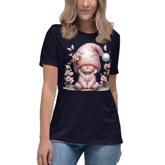 Women's Relaxed T-Shirt "Cherry Blossom Gnomes" #6