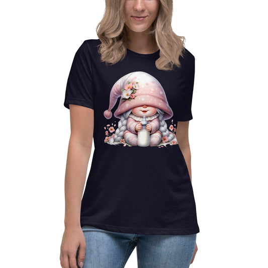 Women's Relaxed T-Shirt "Cherry Blossom Gnomes" #9
