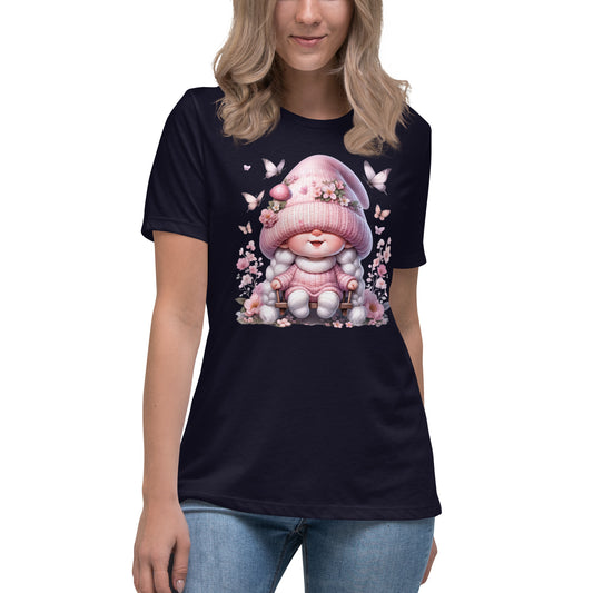 Women's Relaxed T-Shirt "Cherry Blossom Gnomes" #10