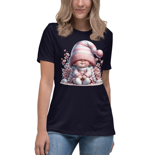 Women's Relaxed T-Shirt "Cherry Blossom Gnomes" #11
