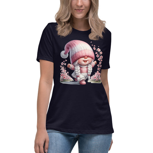 Women's Relaxed T-Shirt "Cherry Blossom Gnomes" #12