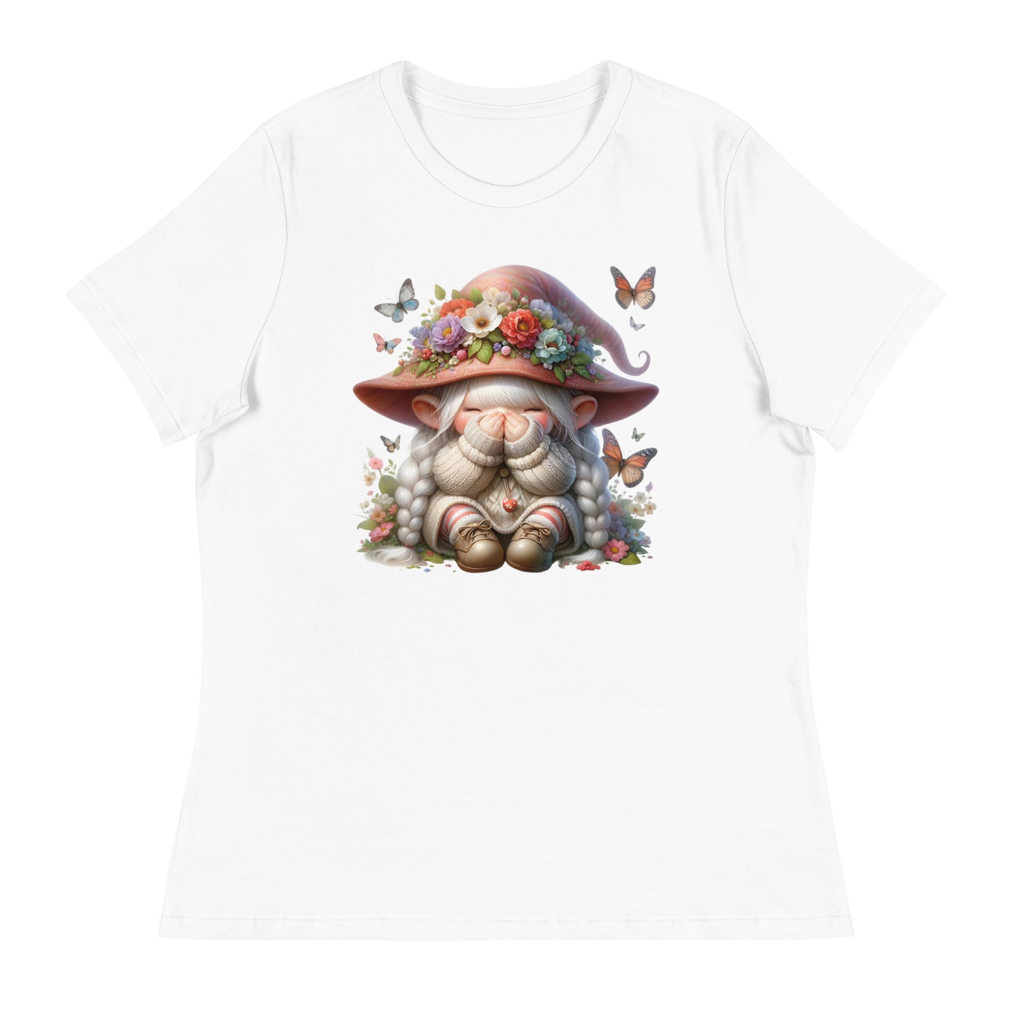 Women's Relaxed T-Shirt "Spring Gnomes" 02