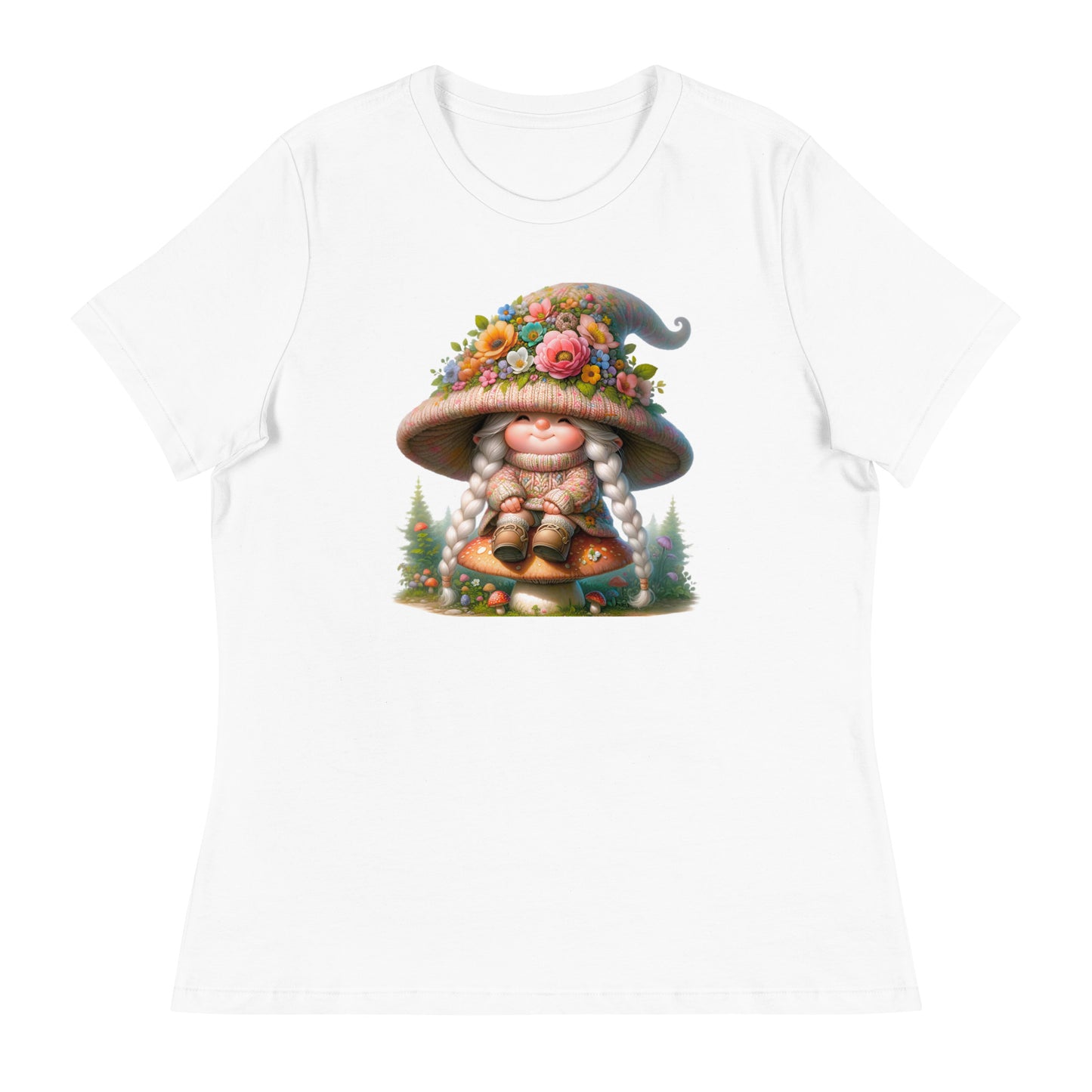 Women's Relaxed T-Shirt "Spring Gnomes" 05