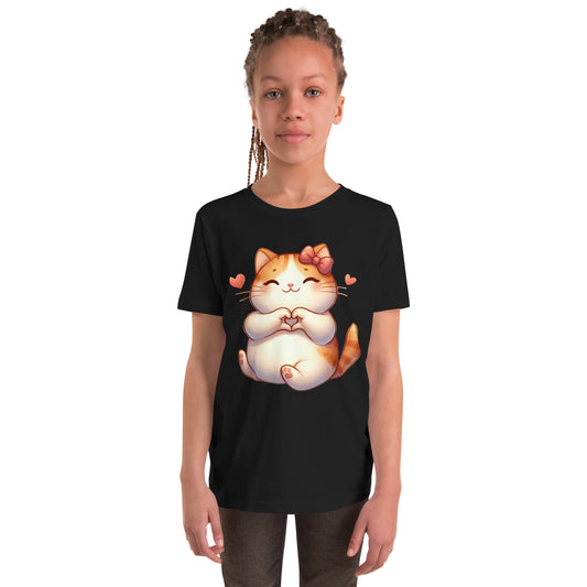 Kitten Youth Short Sleeve T-Shirt Kawaii Cat
